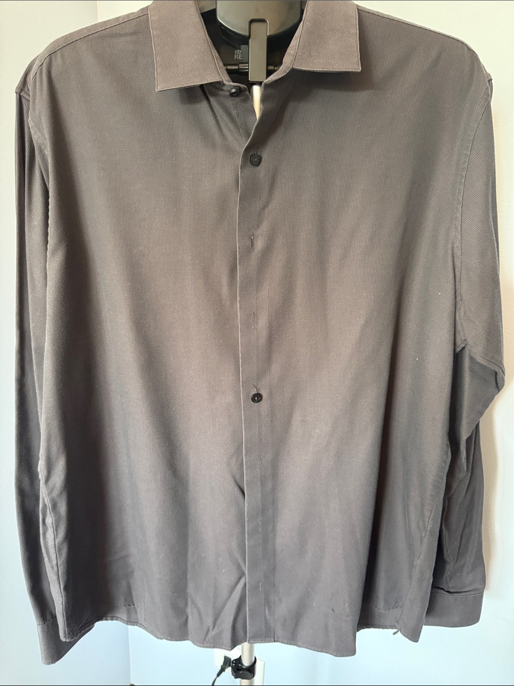 Kenneth Cole Reaction Men's Long Sleeve Button-Up Shirt Gray